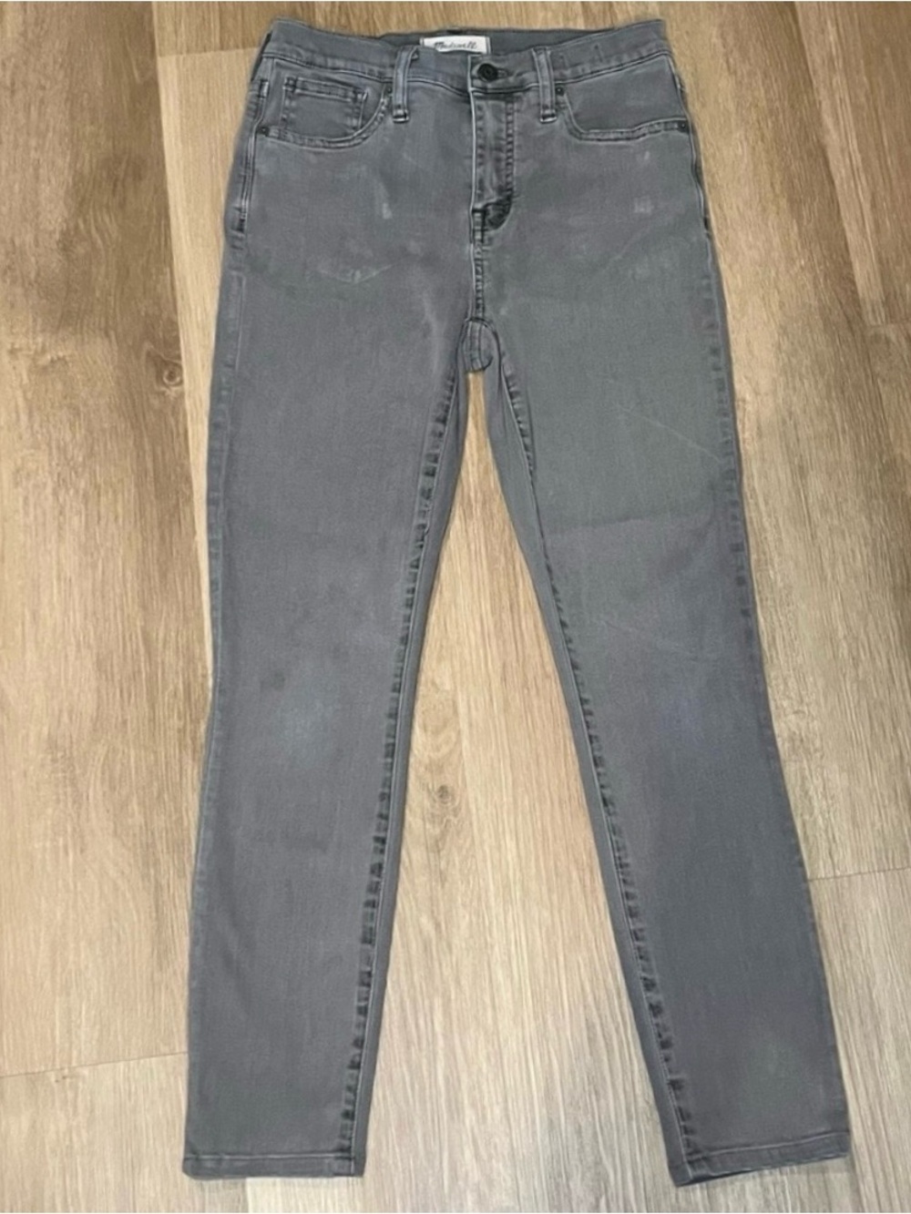 Madewell 9th High-Rise Skinny Gray Wash Jeans Size 26